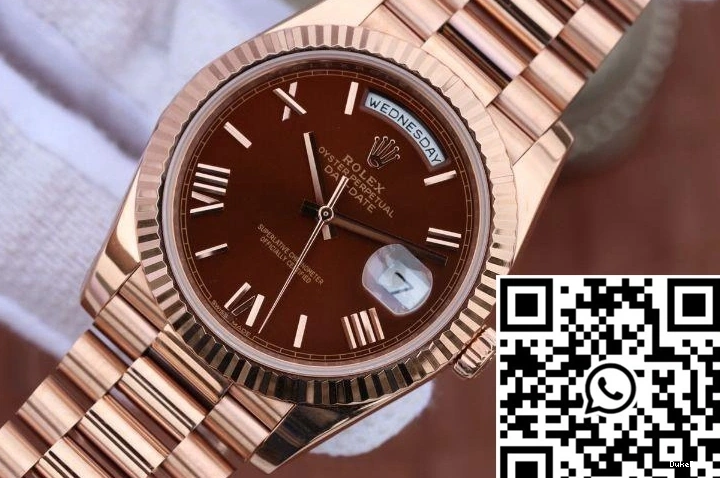 Day EW 40mm Dial Factory 228235 Rolex Brown Date 0723